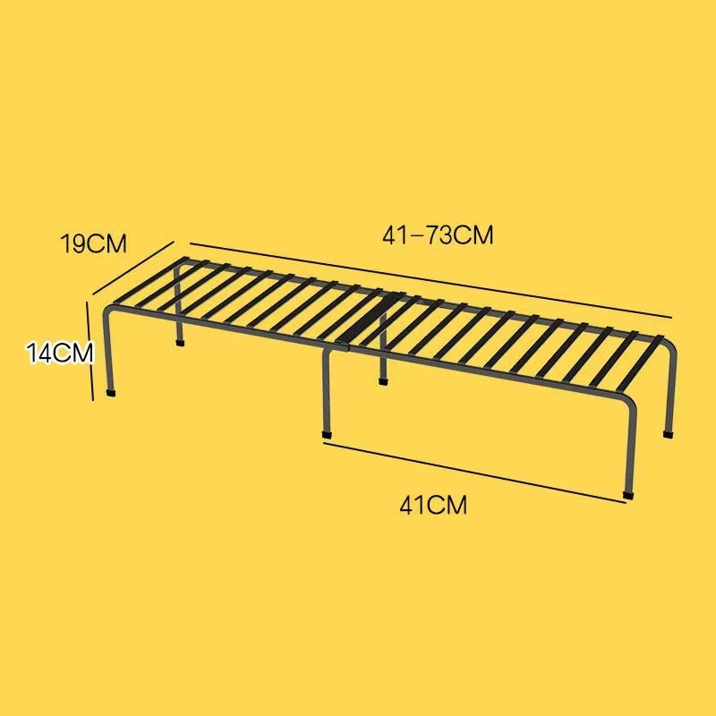 Multifunctional Telescopic Cupboard Dishes for Kitchen Utensils Layered Condiments Sorting Storage Racks