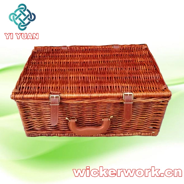 Wicker Storage Basket with Liner& Willow Food / Bread Basket