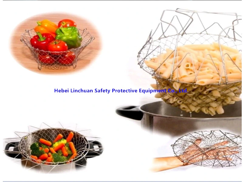 304 316 Stainless Steel Wire Mesh Storage Basket / Fruit Storage Basket